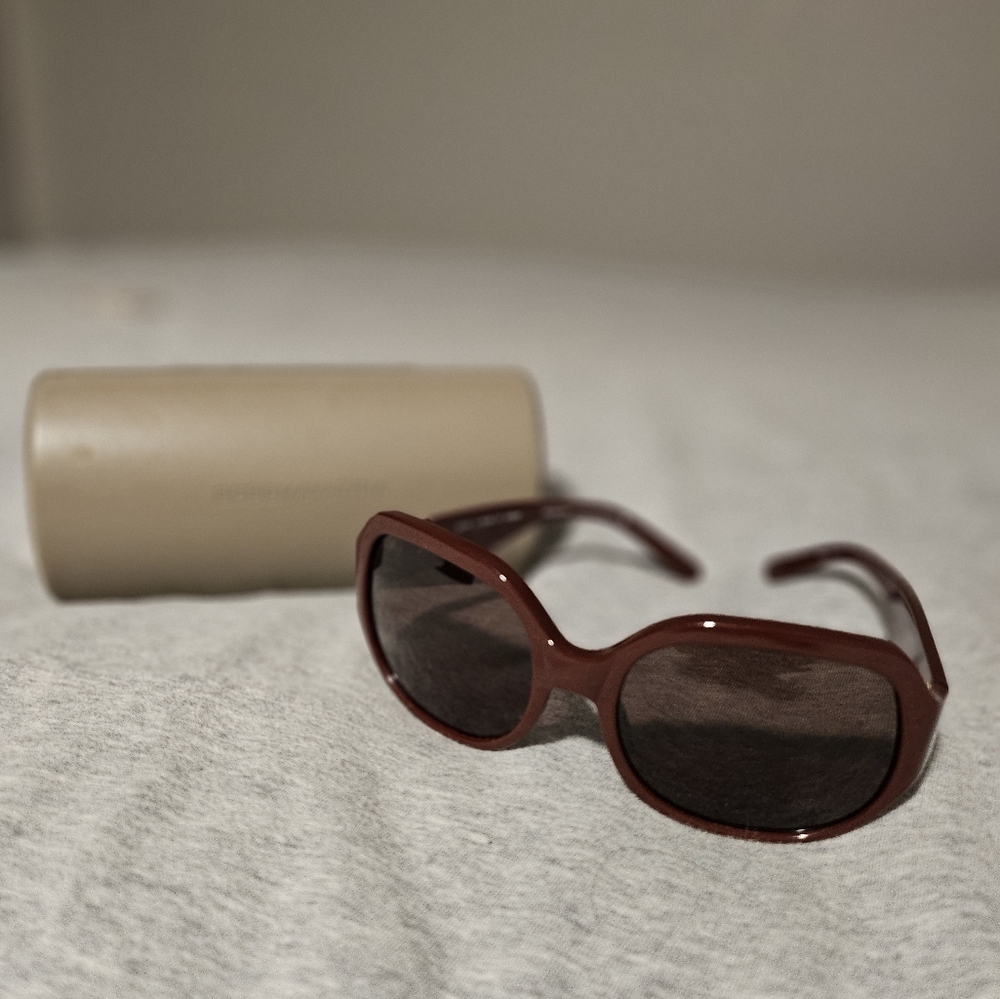 BCBG Max Azaria burgundy sunglasses